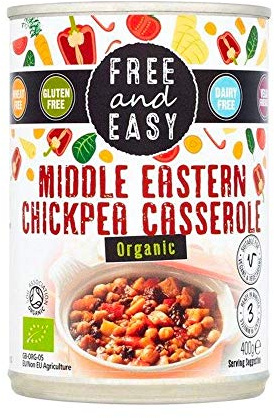Free & Easy Organic Middle Eastern Chick Pea Casserole 400g