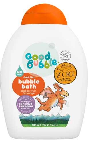 Good Bubble Zog Bubble Bath with Dragon Fruit & Orange - for Baby, Sensitive & Eczema-Prone Skin - Vegan-Friendly for Toddlers 400ml