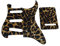 Dopro 11 Hole Strat SSS 3D Printed plastic pickguard ST Back Plate Trem Cover fits USA/Mexican Fender Strat Leopard Stripe