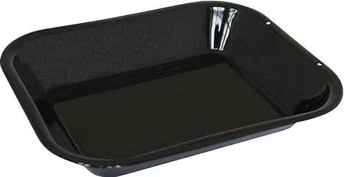 2X Samuel Groves – Vitreous Enamel 28cm Roasting Pan, Made in England by Chabrias LTD