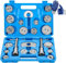 DASBET 24PCS Brake Caliper Rewind Tool Heavy Duty Disc Brake Caliper Tool Set for Brake Pad Replacement Front & Rear Brake Piston Rewind Tool with Storage Case & One Pair of Glove(Blue)