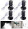 Midore Klein LED Scheinwerfer 4 Stück Schranklicht 2W, 360° Schwenkbar, 230V Aluminium Mini led spot für Schrank, Flur, Galerien, Geschäfte, Schmuckschrank