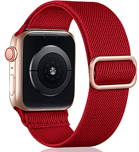 Oielai Solo Loop Compatibile con Cinturino Apple Watch 38mm 40mm 41mm 42mm, Cinturino di Ricambio Sportivo in Nylon Regolabile per iWatch Series SE 10/9/8/7/6/5/4/3/2/1