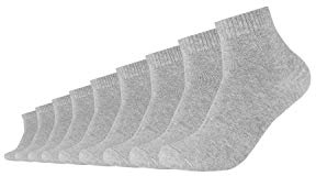 s.Oliver Unisex Kurzsocken 9er Pack 35/38 light grey melange