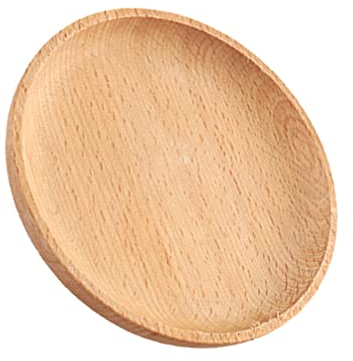 Platos de madera pequeños plato de acompañamiento: platos redondos de madera bandeja para servir platos platos decoración de mesa platos platos platos de madera postre fruta sushi bandeja plato 12cm
