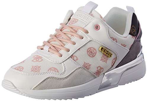 Guess Damen Metz Sneaker, White Pink, 39 EU