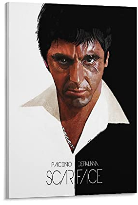 Filmposter 90er Jahre Scarface, Kunstposter und Wandkunst, Bilderdruck, modernes Familienschlafzimmerdekor, Poster, 20 x 30 cm