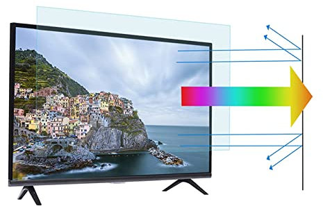 Film de protection d'écran TV 32-75 pouces anti-bleu/anti-reflets, pas de bulles d'empreintes digitales, soulage la fatigue oculaire de l'ordinateur pour vous aider à mieux dormir/A / 65 Inches 144