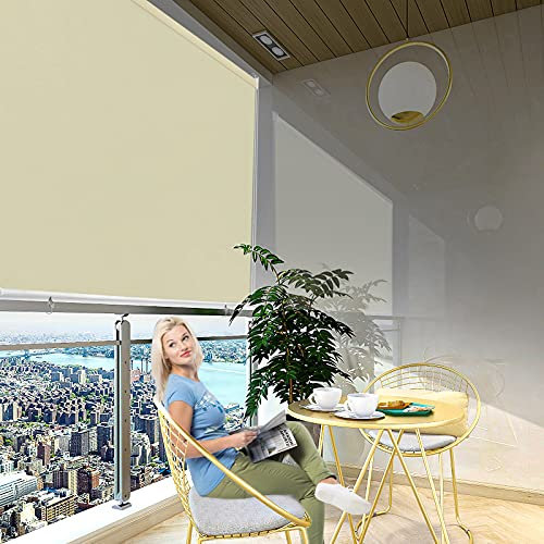ACXIN Toldo vertical de 180 x 240 cm, protección visual, para balcón, terraza, balcón, terraza, jardín, protección solar, protección solar, protección contra el viento, resistente a la intemperie,