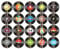 Rock'n'Roll Musik Party Dekorationen Papier Aufzeichnungen, Rock and Roll Party Dekorationen Retro, Vinyl Schallplatte Retro, Vinyl Schallplatte Retro, 80er deko Schallplatten Deko Schwarz(20 Pièces)