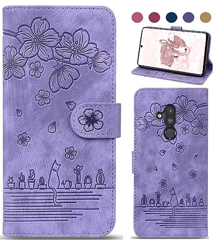 Bxithnr Handyhülle für Huawei Mate 20 Lite Hülle, Leder Handy Tasche Klapphülle Brieftasche Magnetverschluss Flipcase Cover mit [Standfunction] [Kartenfach] für Huawei Mate 20 Lite - Lila