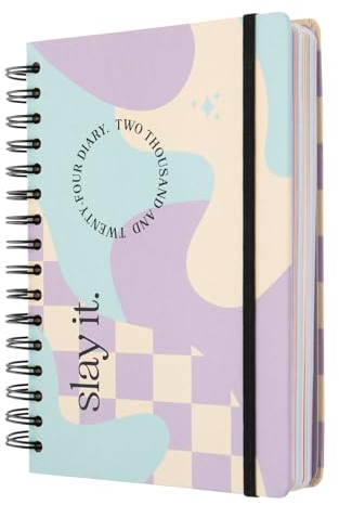 Kokonote Kalender 2024 Buchkalender Slay It Terminplaner 2024 Planer A5 2024 Kalender A5 - Terminkalender 2024 14,8 x 21 cm - Jahreskalender 2024 Buch