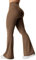 YEOREO Kalie Flare Scrunch Leggings für Damen, V-Ausschnitt, Kreuz-Taille, Glockenunterteil, Yogahose, Bauchkontrolle, Bootcut, Workout-Leggings, Braun, S