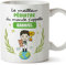 Mugffins Tasses Personnalisables pour PÉDIATRE homme - En Français - Cadeau Personalisé- Tu Meilleur du Monde - 11 oz / 330 ml