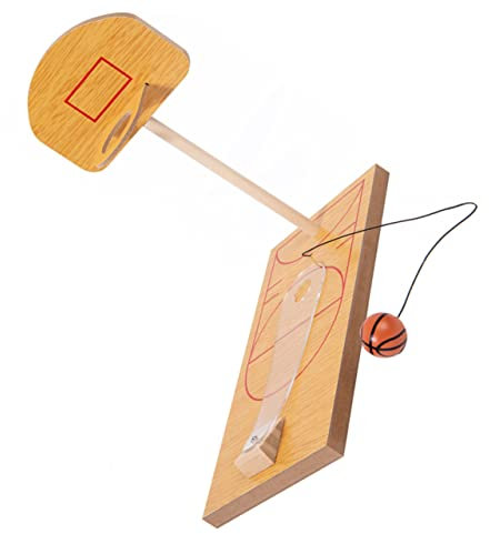 ifundom 1 Satz Desktop-basketballspielzeug Finger-basketballkorb Desktop-basketballspiele Finger-Basketball-Spielzeug Indoor-fingerspiele Lernspielzeug Hölzern Kind Spielzeugset Holz