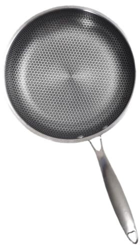 Sartén Antiadherente De Acero Inoxidable De 24 Cm Pequeña Cómoda De Sostener Para Filetes Y Panales