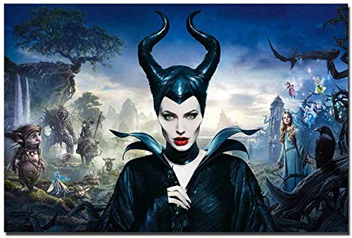 IGHSNZUH Puzzle Maleficent Movie Puzzle 1000 Teile Holzpuzzles Zum Spielen Zu Hause, Freizeitspiele, Puzzles Ohne Rahmen
