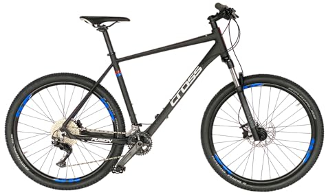 Airtracks 27,5 Zoll Mountainbike Herren MTB Fahrrad Hardtail Fusion X Shimano 2x10 Deore RD-M46100 SGS - ROCKSHOX Judy - Rahmenhöhen 46, 50 und 54 - (54cm (Körpergröße 185-195cm))