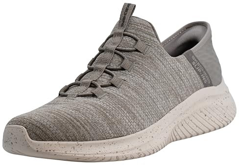 Skechers - Zapatillas Ultra Flex 3.0 sin cordones para hombre, gris topo, 11 Wide