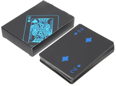 MUSISALY Pokerkarten für Spieler Kompakte Kartenbox Tischspielkarten Spielkarten für Familienparty Rechteckige Kartenspiele Unterhaltsames Spielzeug