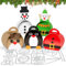 BOOMTOP Stanzschablone Weihnachten Box Mini Schachteln Weihnachtsmann Schneemann Zwerge Stanzform Süßigkeiten Candy Boxen Klein Geschenkbox Cutting Dies Christmas Stanzer DIY Adventskalender Boxen