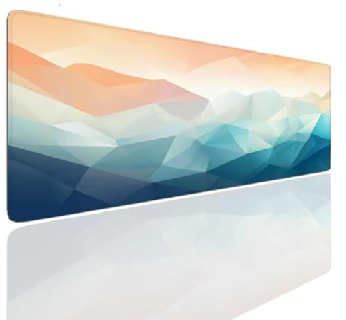 Blue Gaming Mouse Mat pad Extra large XXL 1400x700x4mm Keyboard Mat Desk Cover Mat Pad Soft mouse pads, Mousepad with Anti-Slip Base, Mousemat Washable Large Mouse Mats for Desk, PC, Laptop S-97