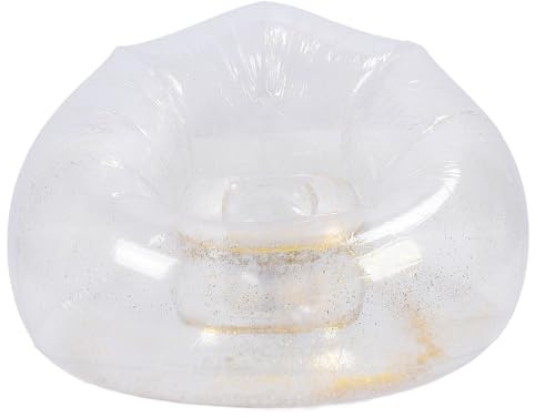 Sorandy Aufblasbarer Sessel, Bequem Entspannend Transparent Ergonomisch Platzsparend PVC-Aufblassofa, Tragbarer Sessel | Campingmöbel | Outdoor-Sofa für Wohnzimmer Schlafzimmer Balkon