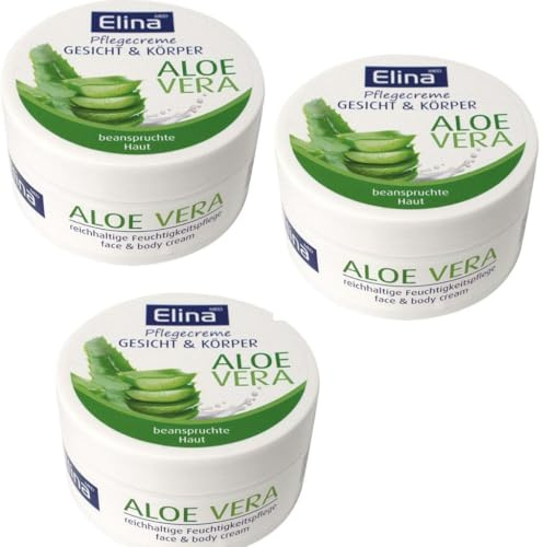 ELINAmed Aloe Vera Gesichts- und Körpercreme 3x150 ml