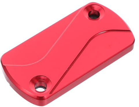 TOYZFRIENDY Coperchio Pompa Freno Anteriore Moto in Lega di Alluminio Rosso | Tappo Serbatoio Liquido Freno, per Modifica e Riparazione Moto, Montaggio Preciso