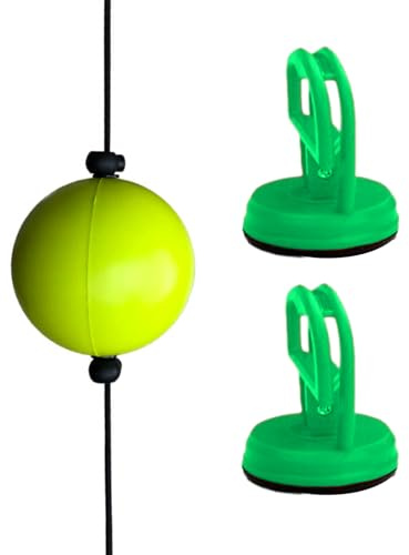Boxing Ball for Reflex - Professional Double End Punch Bag | Speed Bag with Suction Cup and Elastic Rope for Home Gym, Martial Arts, Reaction and Coordination