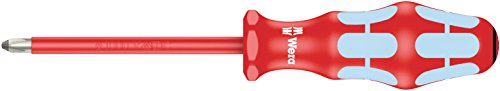 Wera 05022740001 PZ1 x 80 mm 3165i PZ VDE Insulated Phillips Screwdriver - Silver