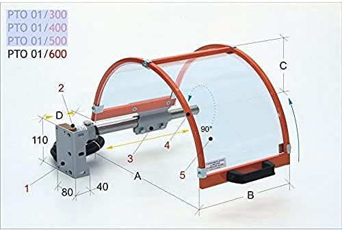 Optimum 3401600 Optimum Modell PTO 01/600 Sicherheitsschutz für Teller, horizontal