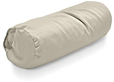 Bean Products Natural Organic Cotton Neck Roll Pillowcase for 6 Dia x16