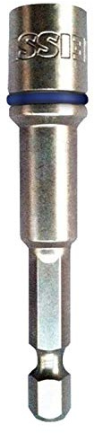 Reisser IMPNS8L Impact Magnetic Nut Setter in Bag 5-Pieces, 8 mm Diameter x 65 mm Length