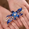 Jovono Barrette à fleur pour femme et fille (blue)