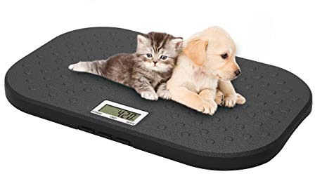 i-pouch Digitale Tierwaage für Tierärzte, Gewicht, Diätwaage, elektronische Waage, breite Plattform, 10 gGenauigkeit, 40 kg