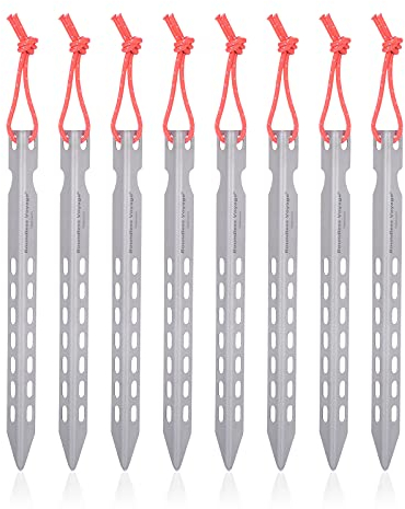 iBasingo Titan Heringe Ultraleicht Zelt Nägel Camping Zelt Stakes im Freien Tragbare Heringe Zeltpfähle Zeltpfähle 8 Stück/Los Ti4008P