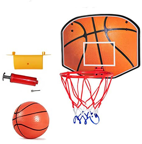 Kids Adult Mini Basketball Set Portable Indoor Outdoor Basket Ball Hoop Board For Kids and Office Style 2
