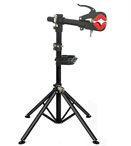TMZ Foldable Heavy Duty Bike Bicycle Maintenance Mechanic Repair Folding Work Stand Mountain Tool,Hold up to 30KG, Adjustable Height 108-190 cm