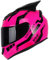 ATK Motorradhelm Vollverdeckter Helm mit Sonnenblende Herausnehmbares Futter Einfach zu Säubern zum Männer und Frauen,Pink