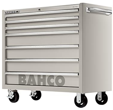 Bahco Edelstahl Rollenschrank 7 Schubladen mit Rollen, 1200mm x 1260mm x 650mm