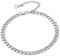 FindChic Panzerkette Fußkette Sommer Edelstahl Fußkettchen 22cm Tägliche Fußschmuck für Damen mädchen Freundin