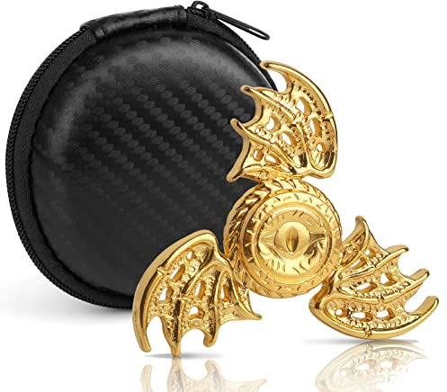 Fidgets Toys Phoniex Fidget Spinner Metal Sensory Gadget Finger Hand Spinner Cube Low Brain Teaser Focus Toy with Stainless Steel Bearing,Phoenix,Best Gift Party Favors Prizes For Kids Adults