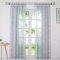 Joyswahl Voile Gardine in Ausbrenner Qualität mit edlem Ranken-Design transparenter Vorhang »Jessica« Unifarbiges Schals Wohnzimmer Fensterschal BxH 140x245cm Grau mit Kräuselband 1 Stück