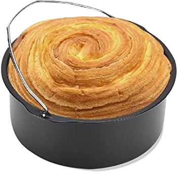 Accesorios de Freidora de Aire,Molde para Hornear de Barril de Pastel,Molde para Freidora Aire, Cesta para Freidora,para Todo Tipo de Freidoras y Vapores Eléctrica
