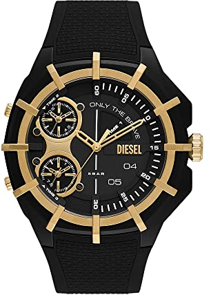Diesel Orologio Multi-quadrante al Quarzo Uomo con Cinturino in Silicone DZ1987