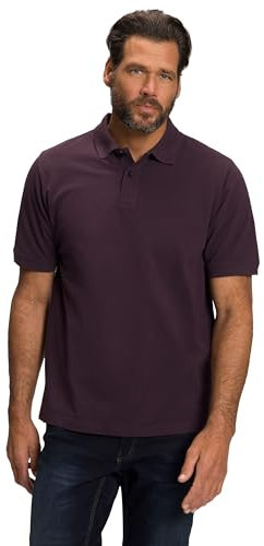 JP 1880 Herren große Größen Übergrößen Menswear L-8XL Poloshirt, Basic, Halbarm, Piqué, L bis 10XL dunkel violett 8XL 702560120-8XL