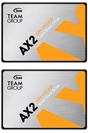 TEAMGROUP AX2 512GB 2 Pack 3D NAND TLC 2,5 Zoll SATA III interne Solid State Drive SSD (Lesegeschwindigkeit 530 MB/s) kompatibel mit Laptop & PC Desktop T253A3512G0C1P1