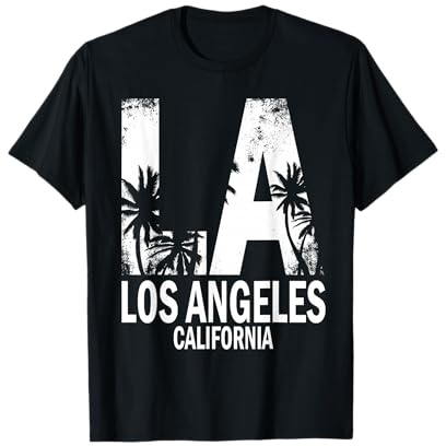 LA Los Angeles TShirt USA Amerika Palmen vintage California T-Shirt