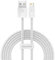 Yato Baseus Dynamic Series - Cable de datos de carga rápida USB a iPhone, 2,4 A, 2 metros de longitud, color blanco